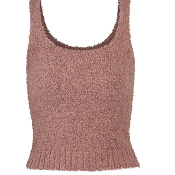 Skims Cozy Boucle Tank Rose Clay XXS/XS - Picture 3 of 4